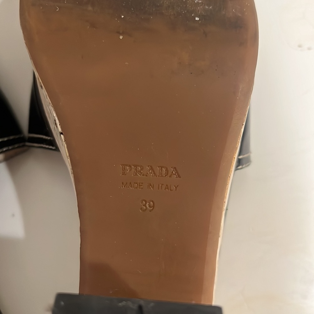 Prada black patent cork heels - Picture 11 of 12